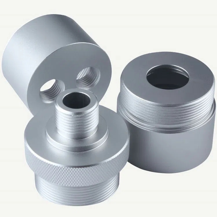 Special Precision Black Anodized Aluminium Al6061-T6 CNC Machined Adapter for Medical Equipment (F-1